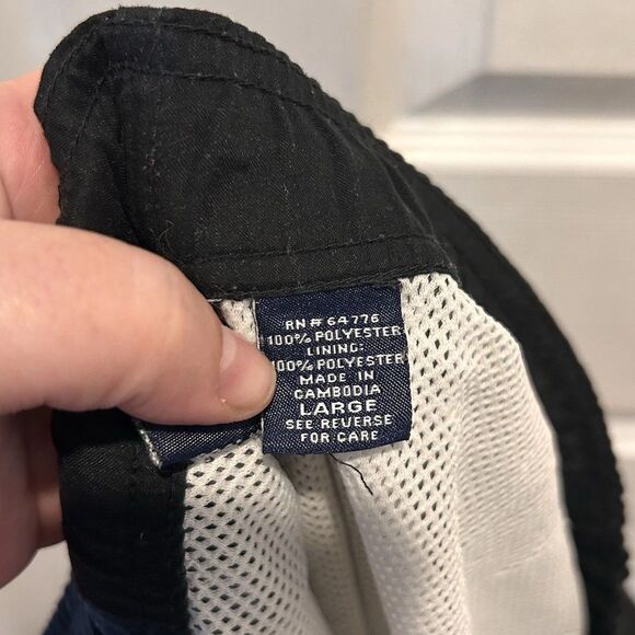 Vintage Y2k Big Dog Mens Board Shorts‎ Flames Black Size Large Baggy - Picture 10 of 10